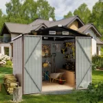Aoxun 6.4x4 FT Outdoor Storage Shed for Tool, Garden - Image 4