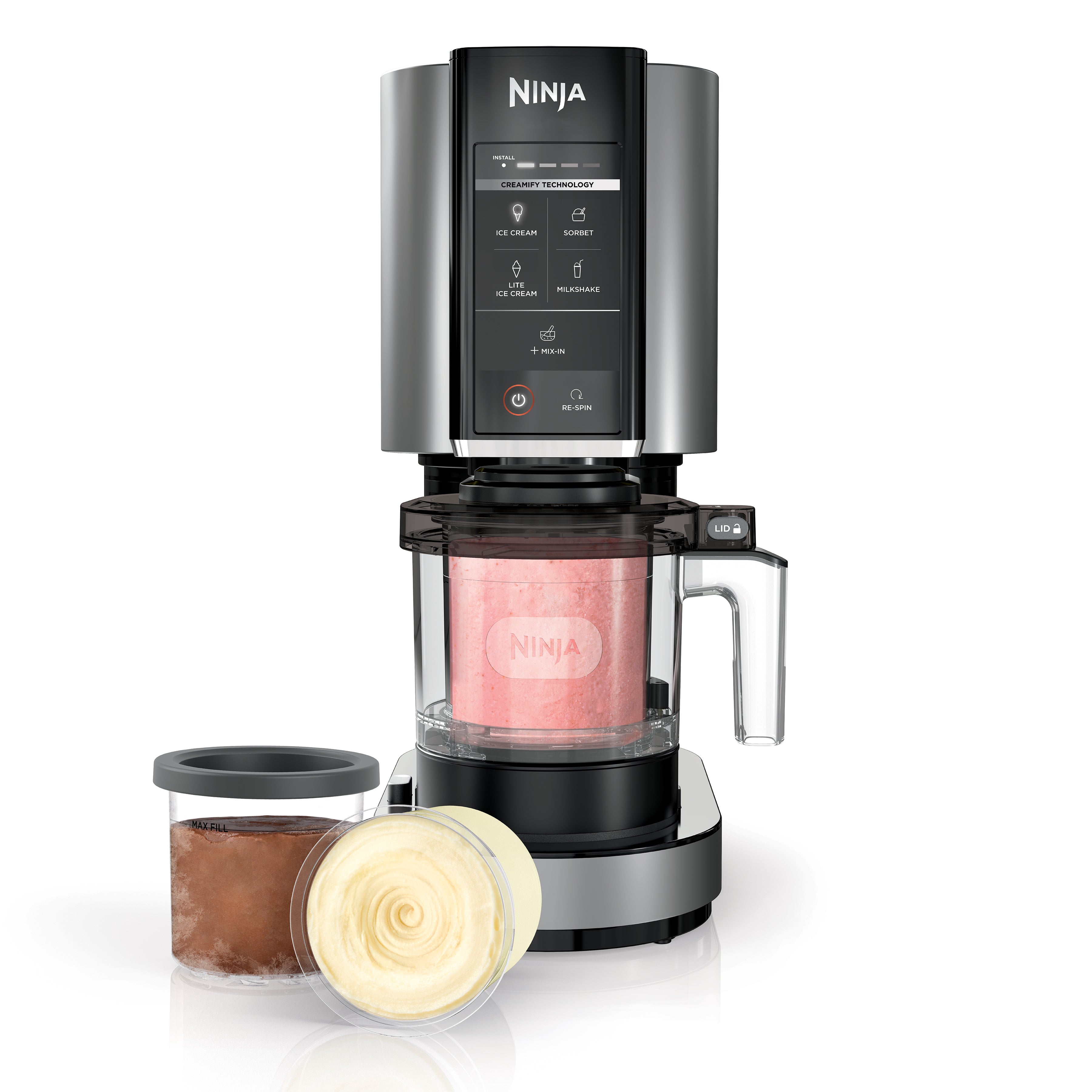 7A3E9F6C-3350-4FBA-4F26-4517329BC83D Ninja CREAMi, Ice Cream Maker, 5 One-Touch Programs NC300 - Image 1